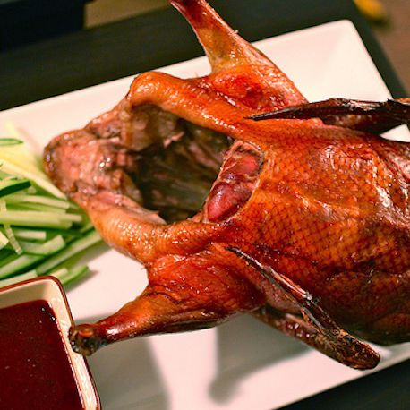 Peking Duck with Mandarin Pancakes and Plum Sauce