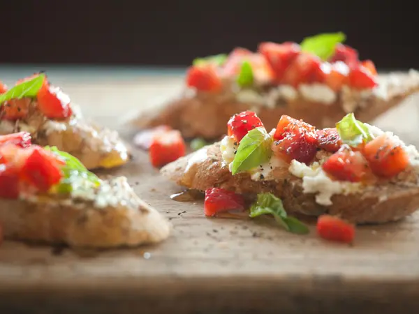Strawberry and Goat Cheese Bruschetta
