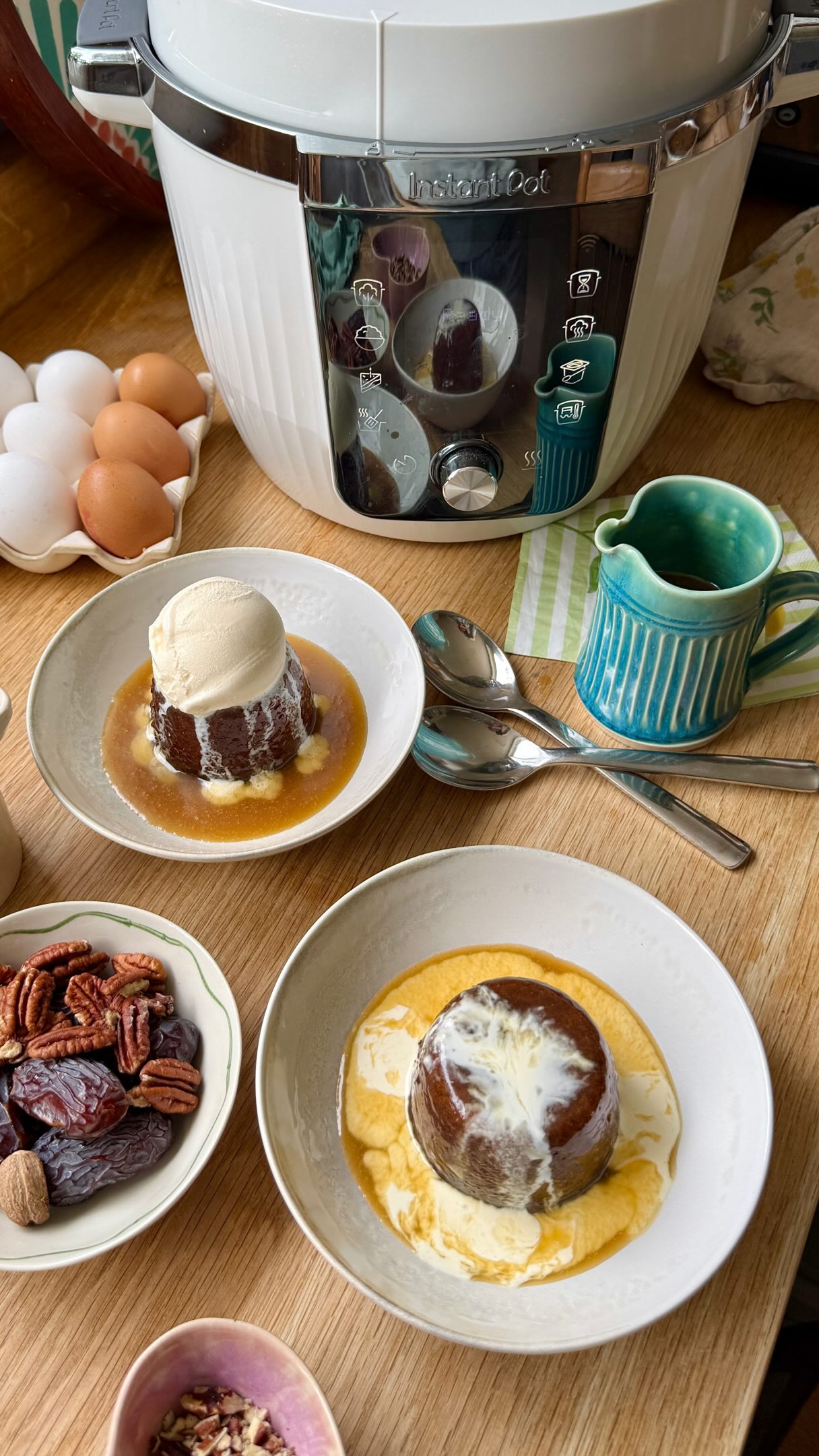 Sticky Maple Pecan Puddings