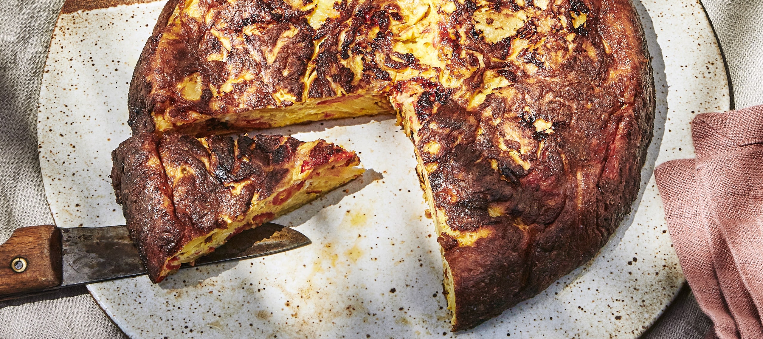 Roasted Red Pepper Frittata