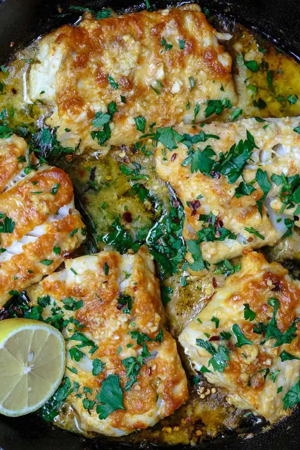 Baked Cod with Lemon and Garlic