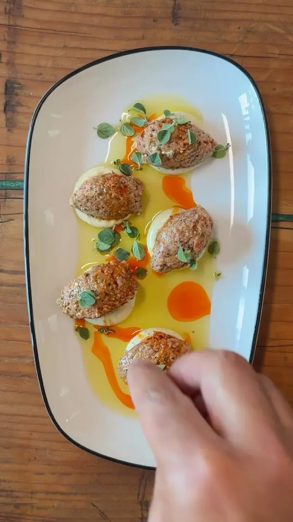 Smoked Beef & Pepperoni Tartare with Black Pepper & Mustard Aïoli