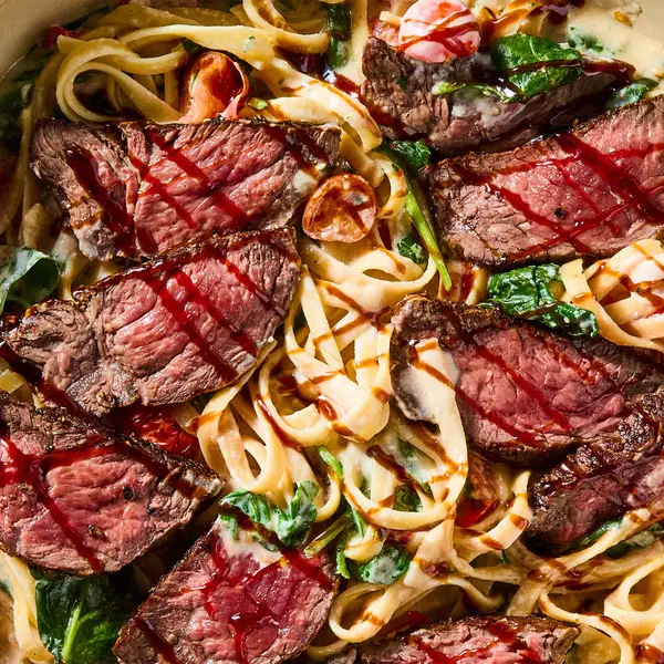 Creamy Steak Fettuccine