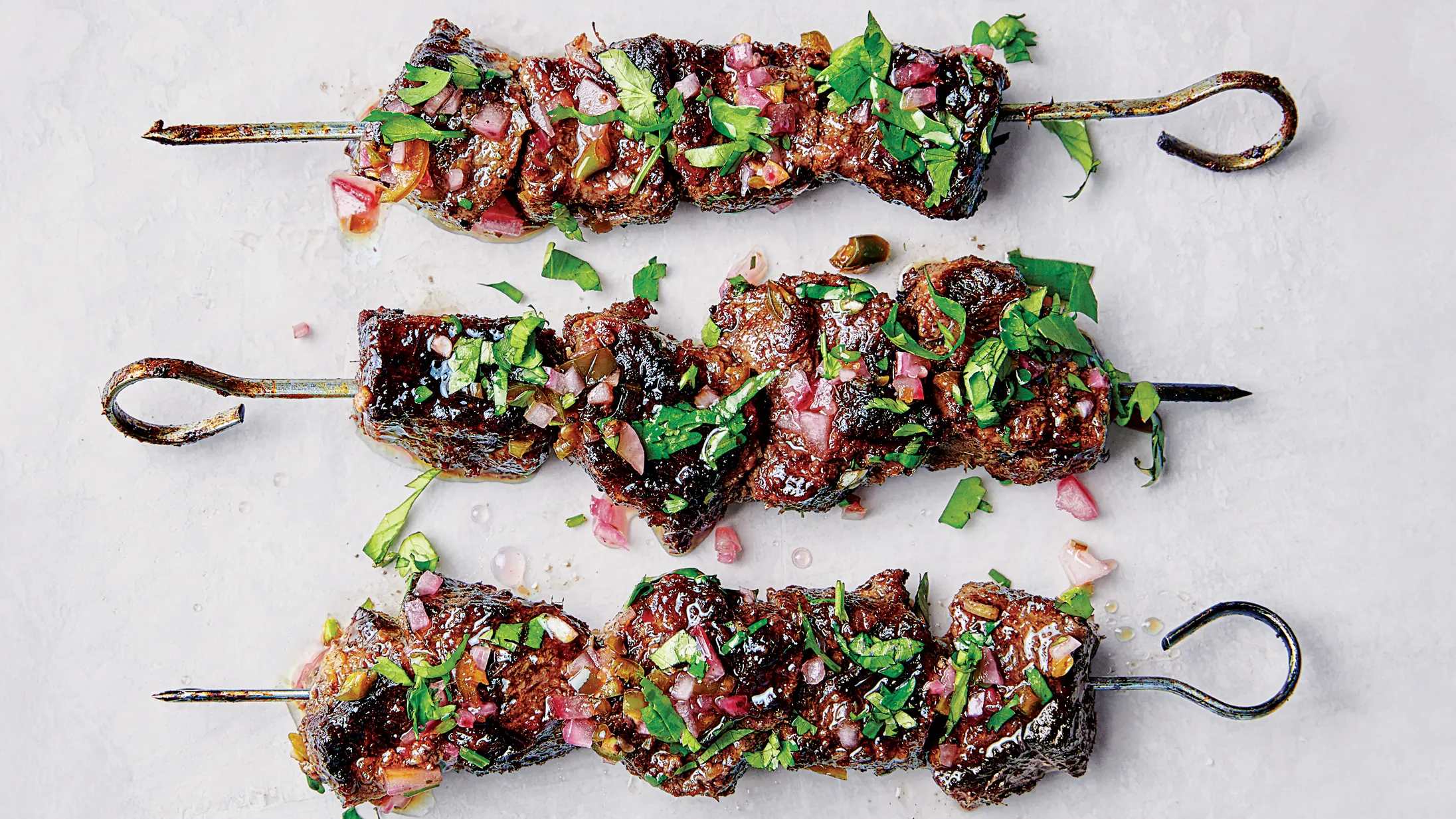 Coconut and Lemongrass Steak Skewers