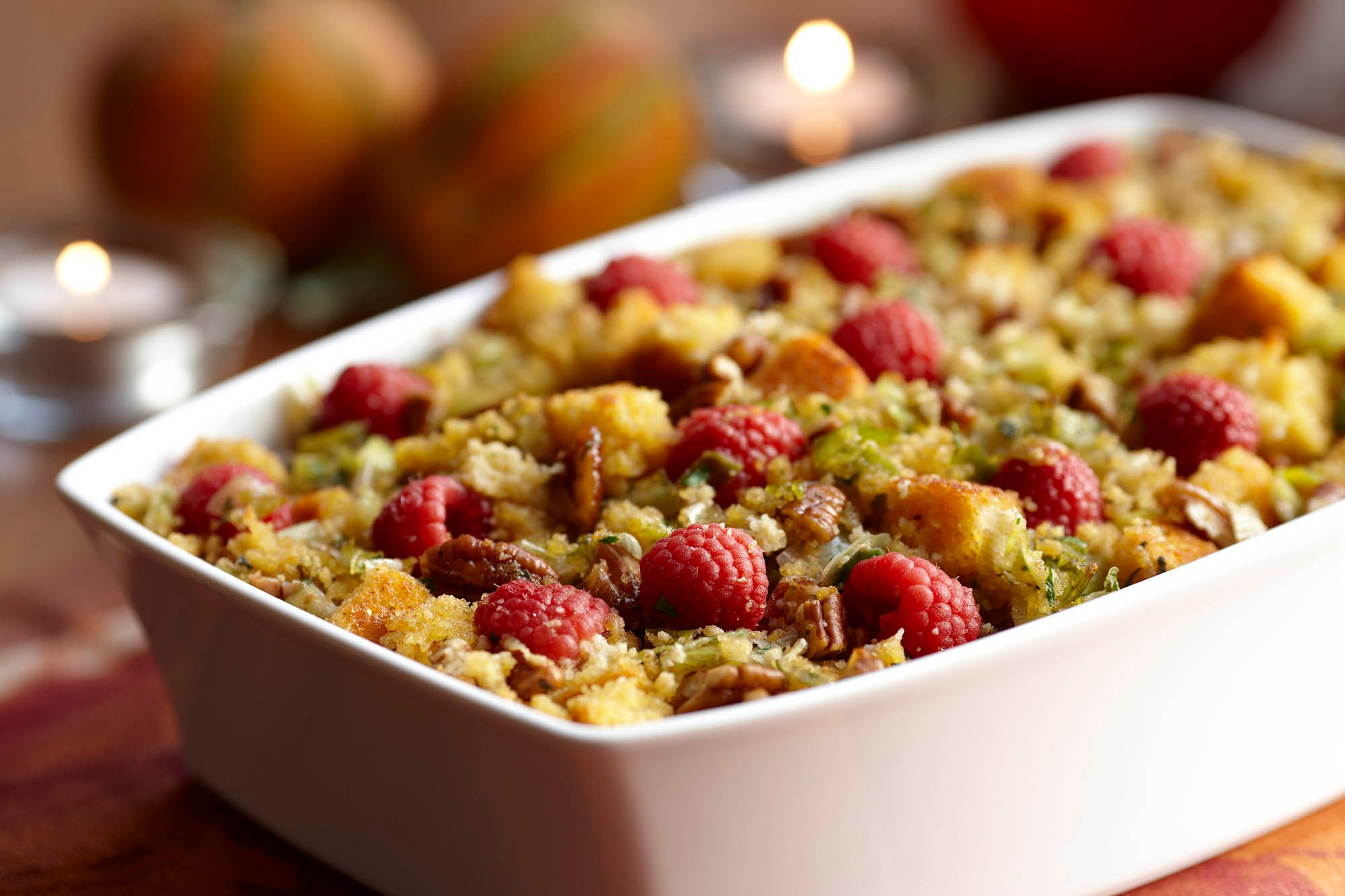 Raspberry Cornbread Stuffing