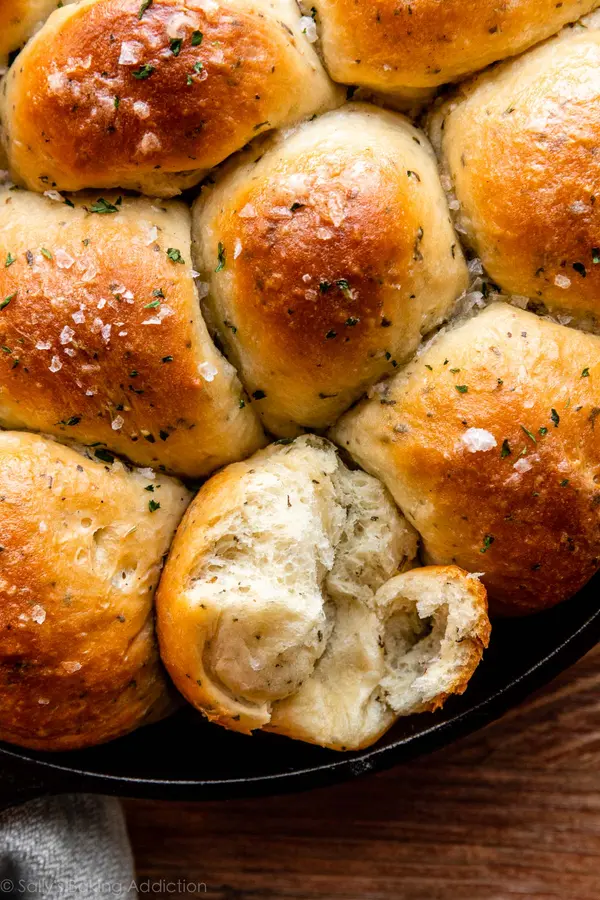 Sea Salt & Herb Skillet Rolls