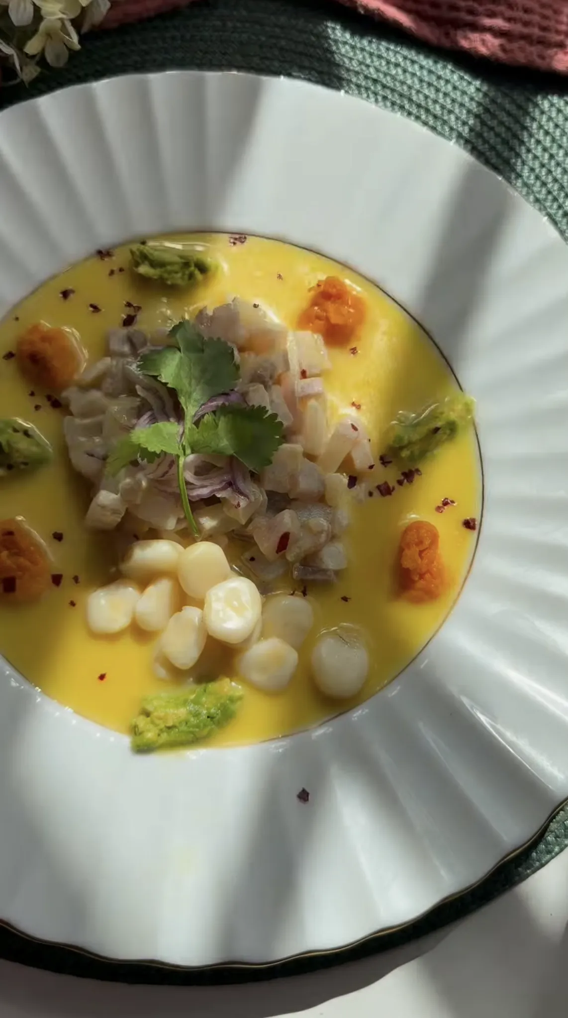 Corvina Ceviche With Yellow Aji