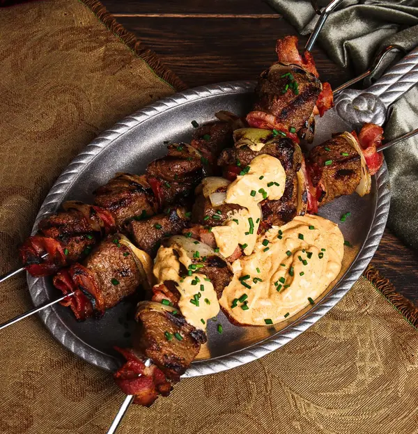Robber Steak with Garlic and Paprika Cream