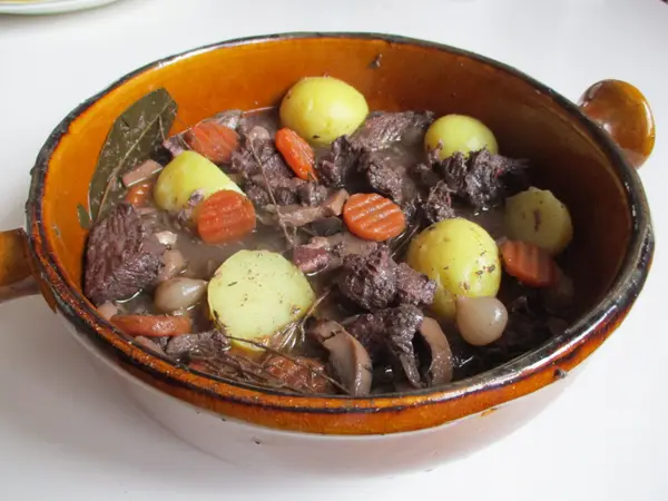 Auberge de la Madone's Beef Stew with Wild Mushrooms and Orange