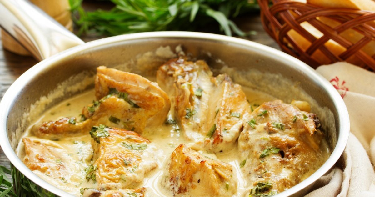Fricassée de Poulet à la Crème