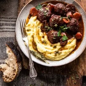 30 Minutes Coq au Vin Chicken Meatballs
