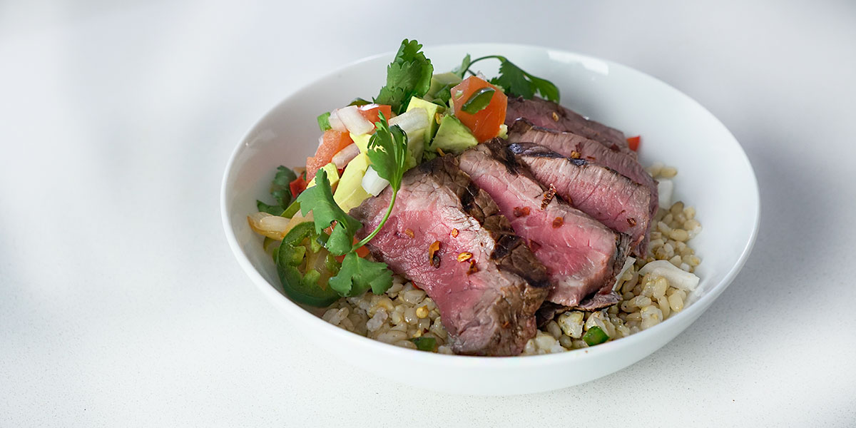 Flat Iron Steak Fajita Bowls