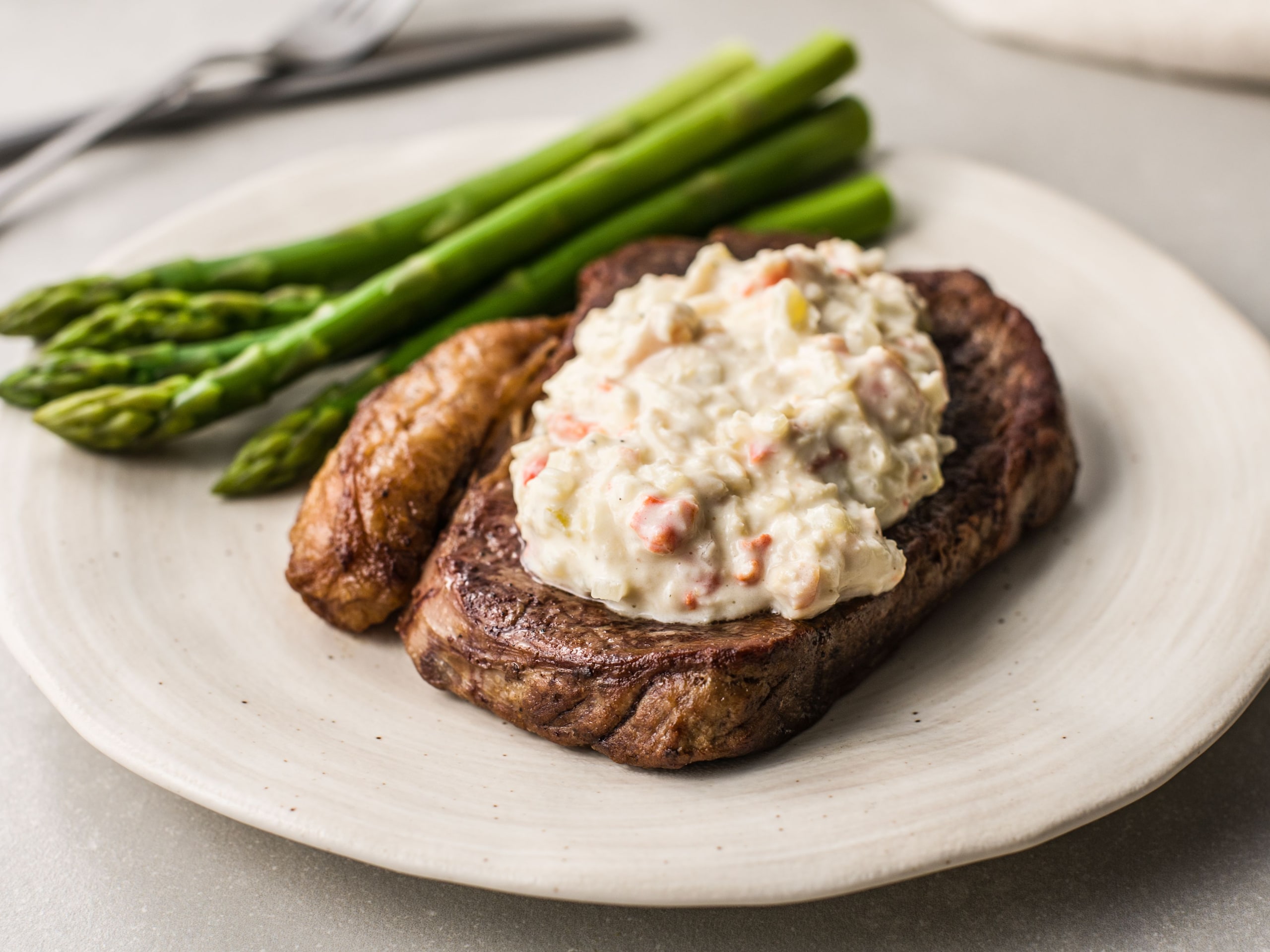 Crab Oscar Steak Topping