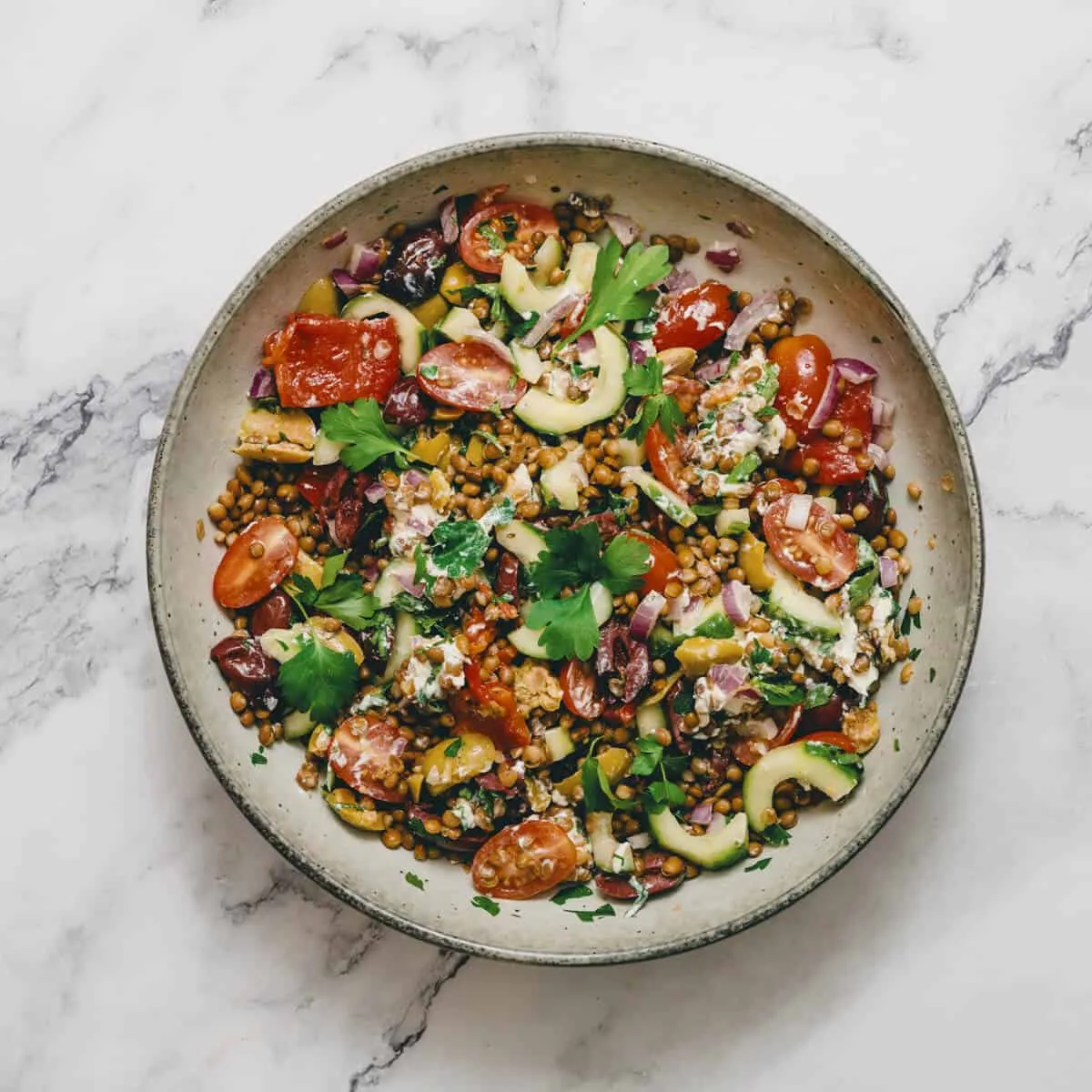 Greek Lentil Salad