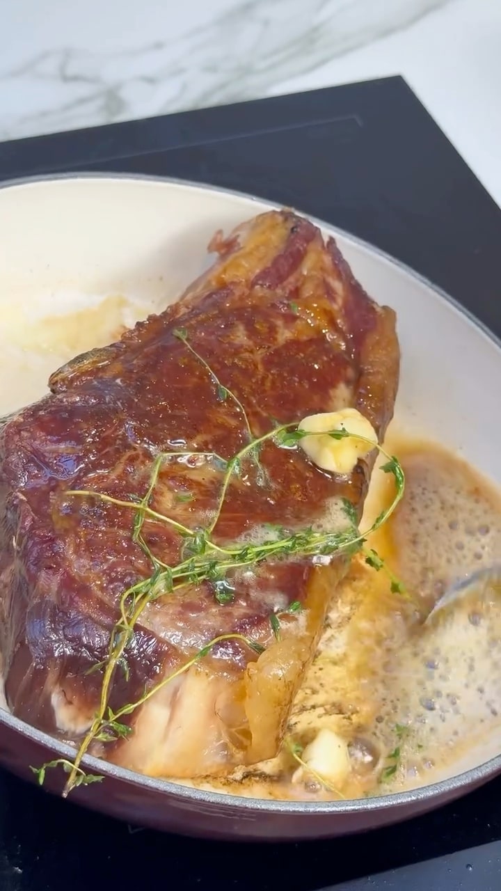 Côte de Bœuf with Café de Paris Butter & Frites
